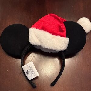 Festive Black and Red Mouse Ear Headband